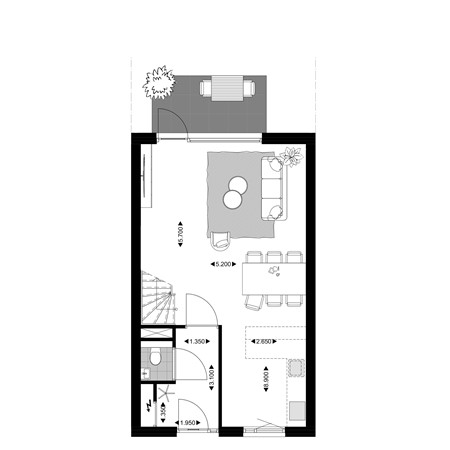 Floorplan - Rozenstraat Construction number C.015, 5014 AJ Tilburg